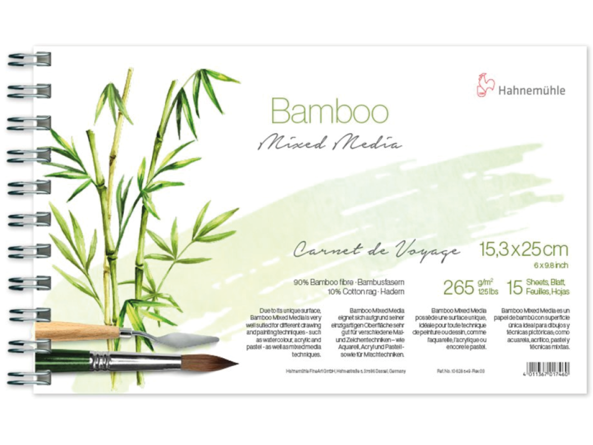HAHNEMÜHLE MIXED MEDIA BAMBOO CARNET DE VOYAGE 265GRAM 15,3X25CM 1