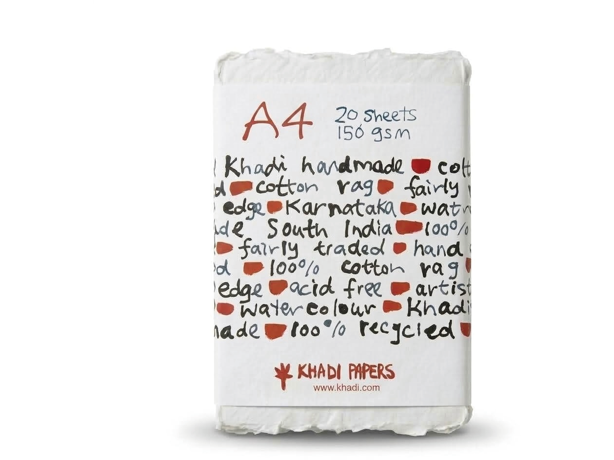 KHADI INDIA HADERNPAPIER 150G/M² A4 20 BLATT 1