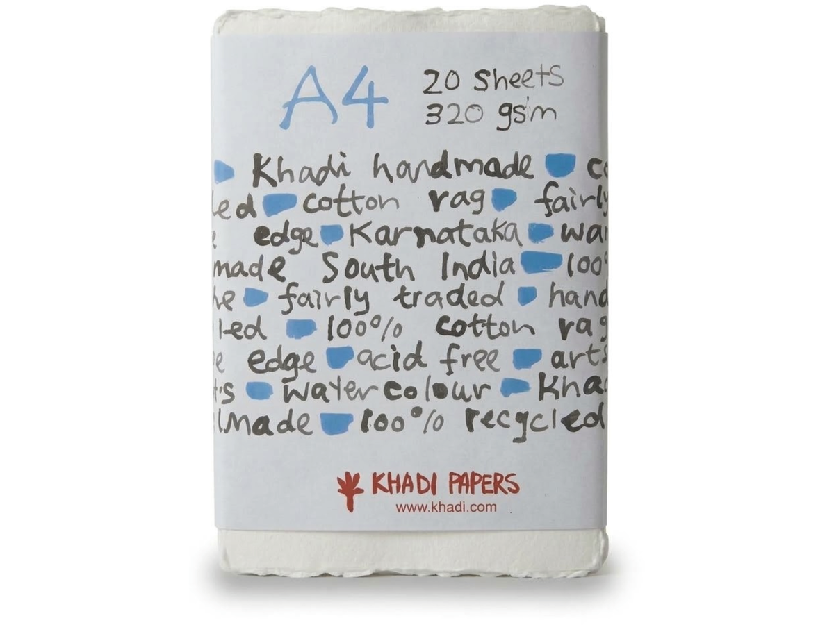 KHADI INDIA HADERNPAPIER 320G/M² A4 20 BLATT 1