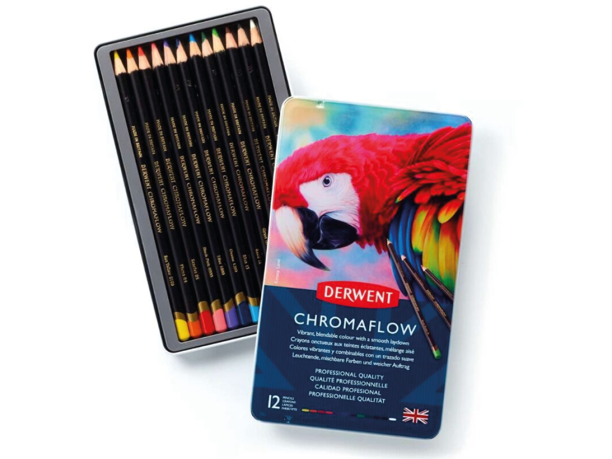DERWENT CHROMAFLOW FARBSTIFTE SET 12X 1