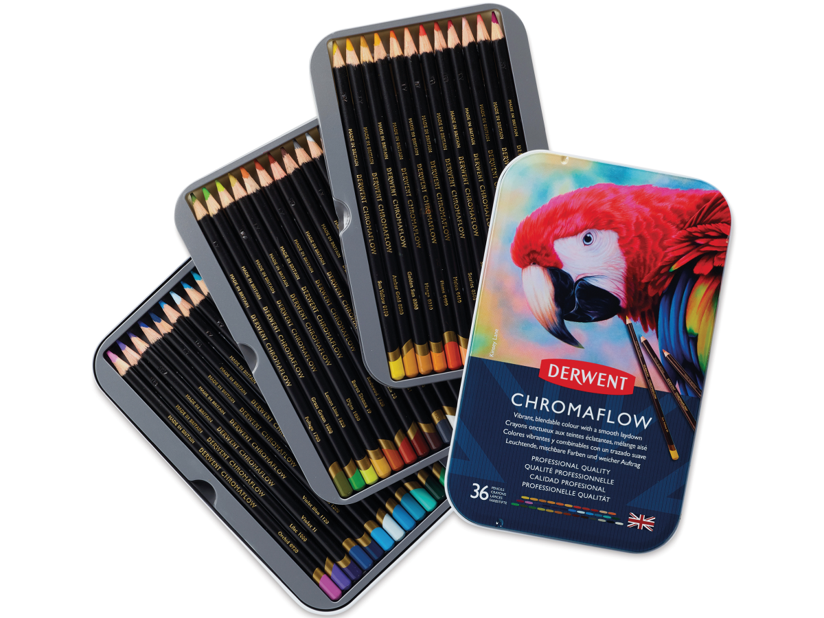 DERWENT CHROMAFLOW FARBSTIFTE SET 36X 1