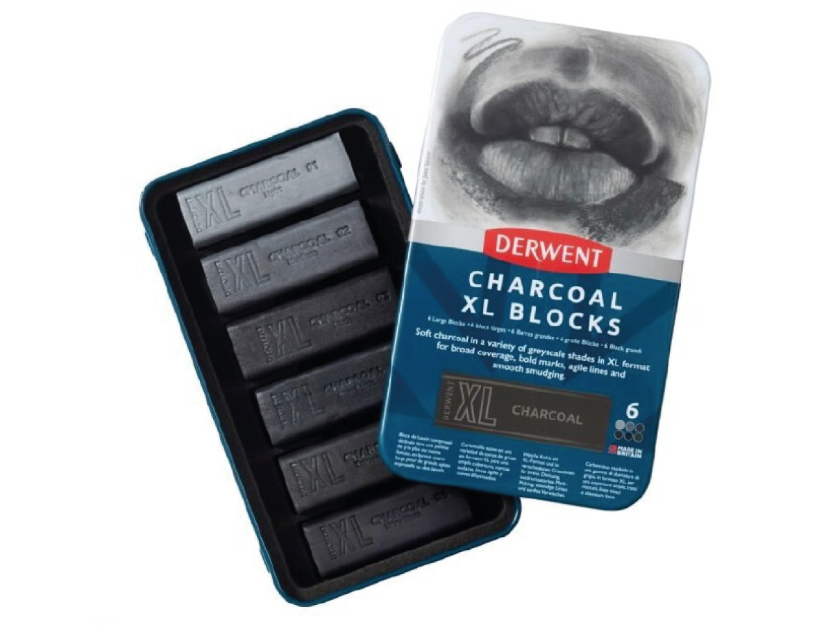 DERWENT XL CHARCOAL BLOCK SET 6X 1
