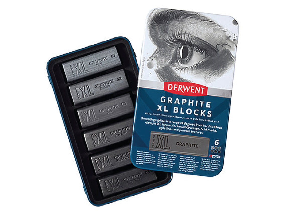 DERWENT XL GRAPHITE BLOCK SET 6X 1