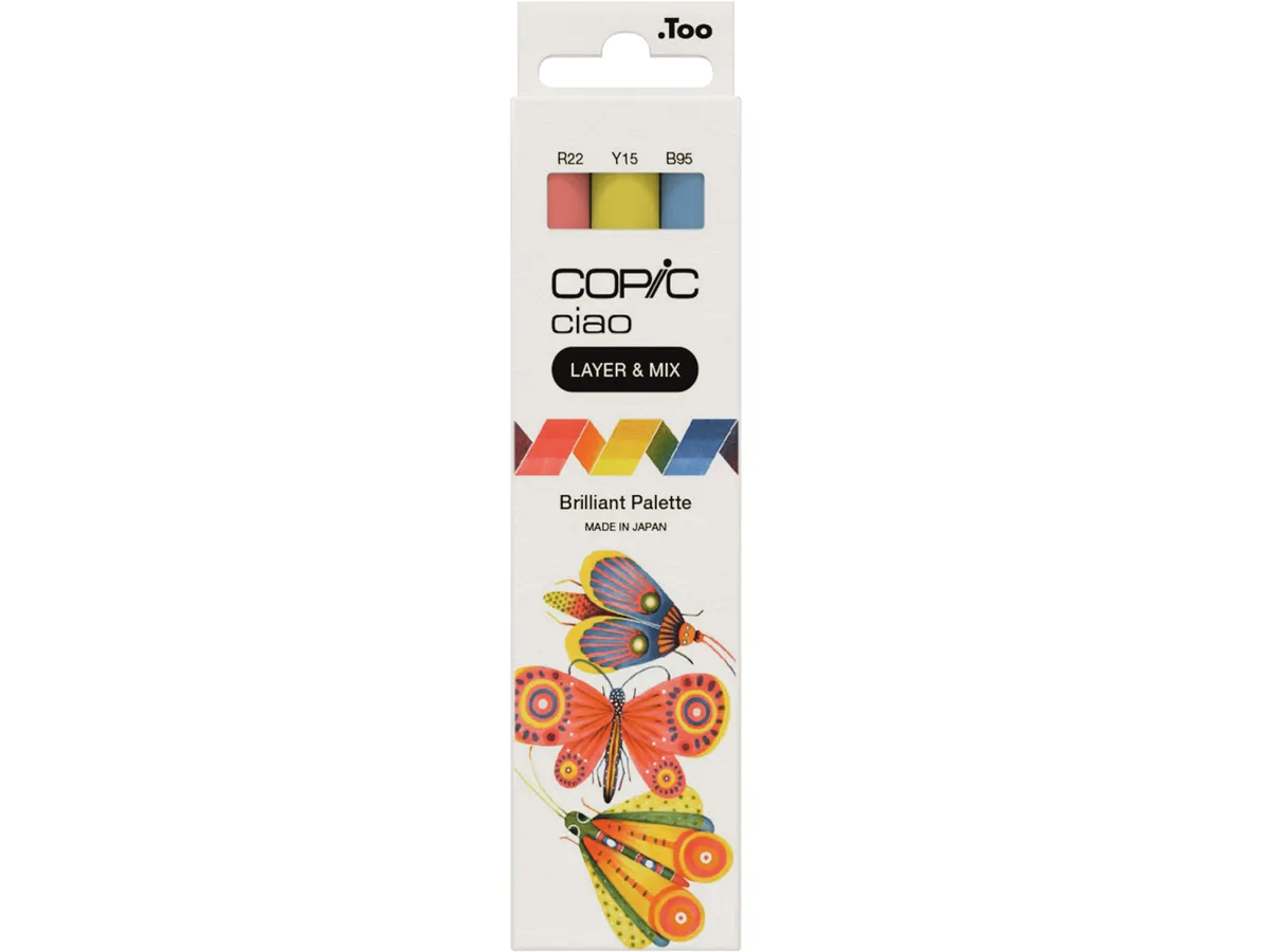 COPIC CIAO MARKERSET LAYER & MIX BRILLANT PALETTE 3-TEILIG 1