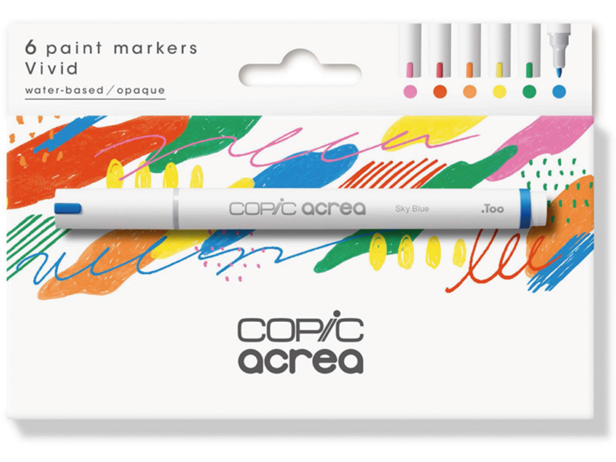 COPIC ACREA MARKER SET VIVID 6X 1