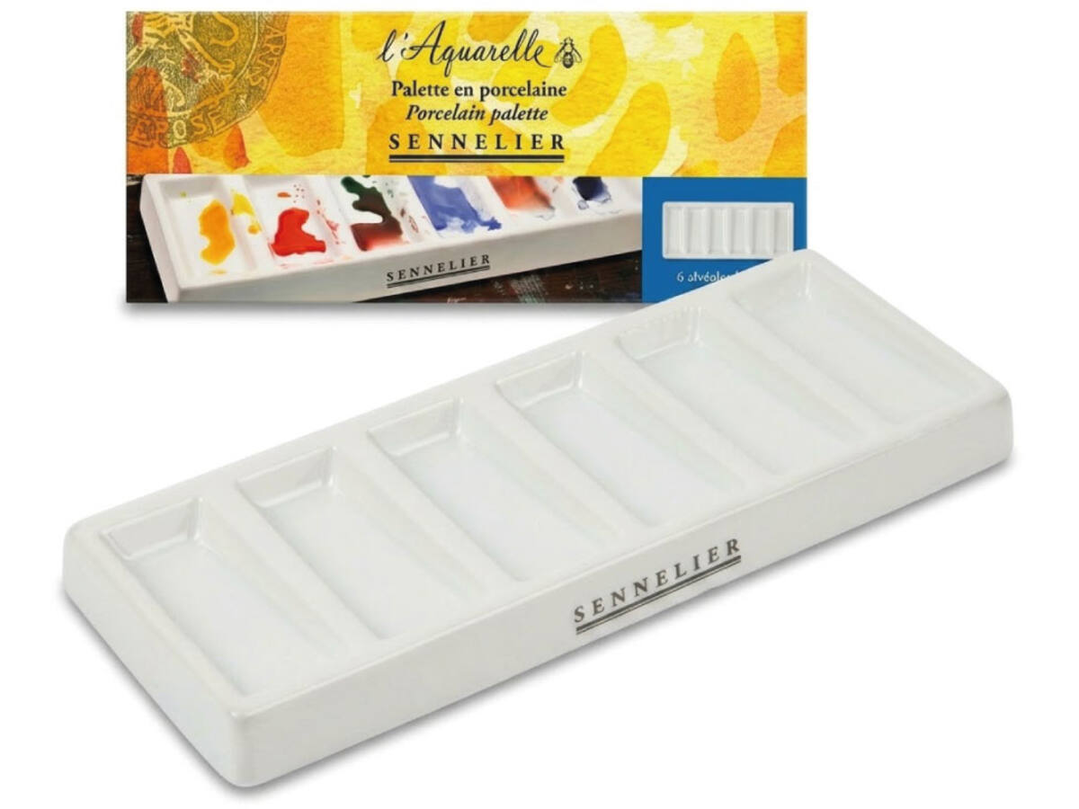 SENNELIER PORZELLANPALETTE 7,8 × 19,5 CM 1