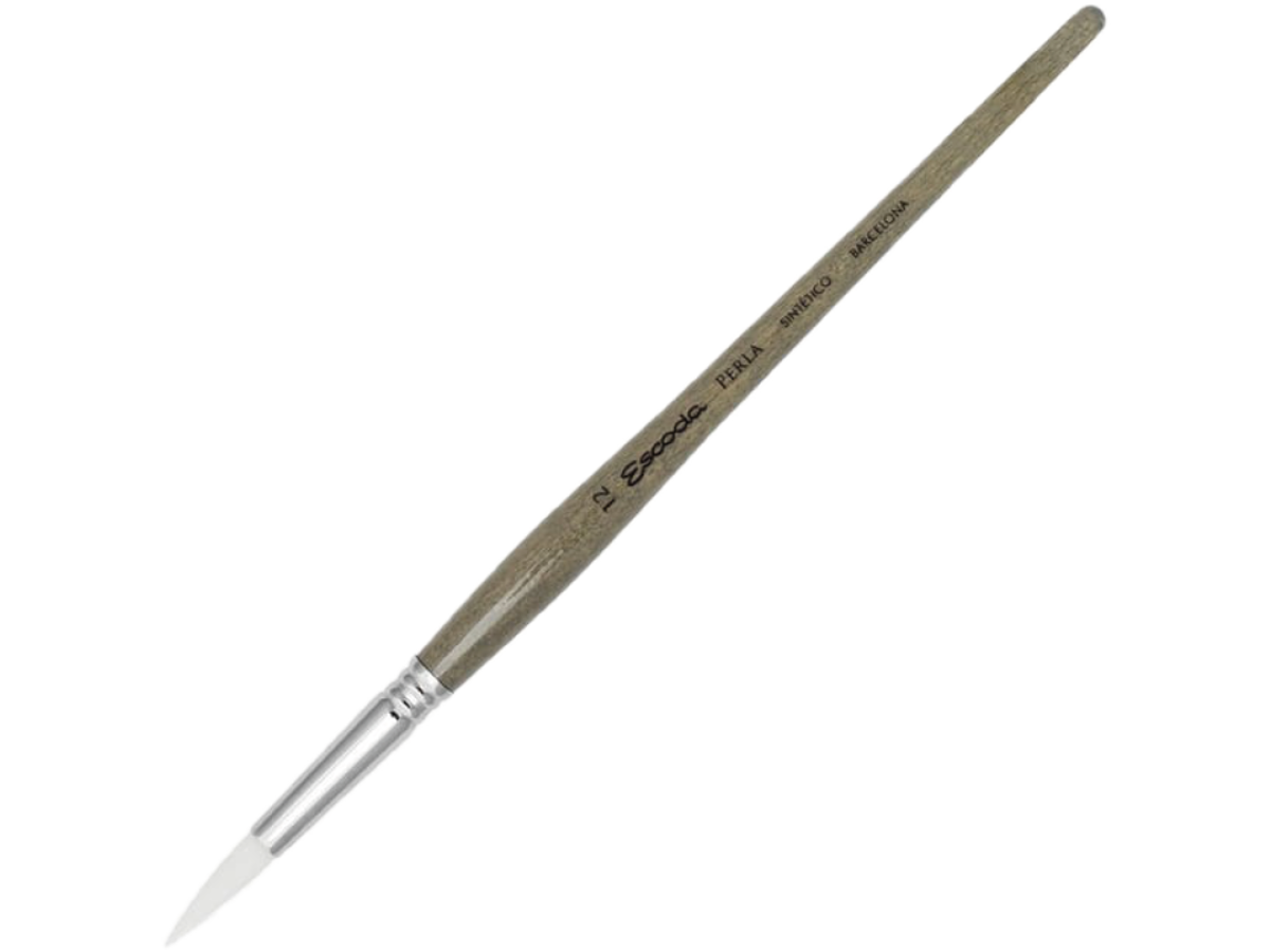 ESCODA PERLA PINSEL WEIß FILAMENT 1430 RUND NR. 12 1
