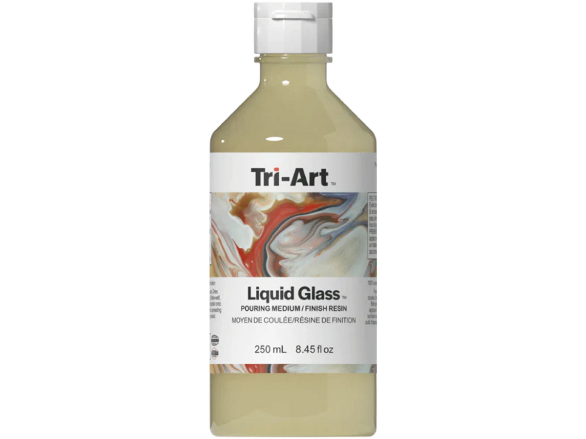 TRI-ART LIQUID GLASS POURING MEDIUM AND FINISHING RESIN 250ML 1