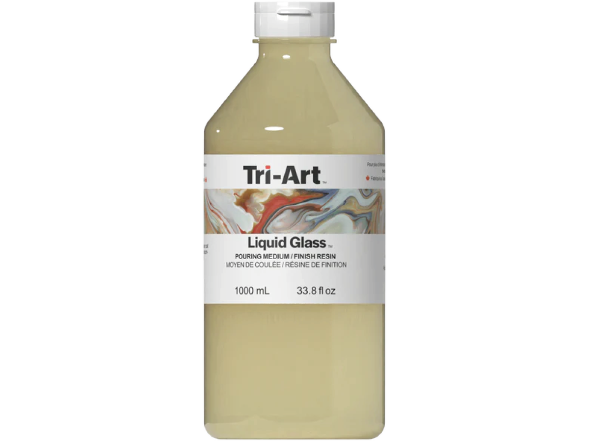 TRI-ART LIQUID GLASS POURING MEDIUM AND FINISHING RESIN 1000ML 1