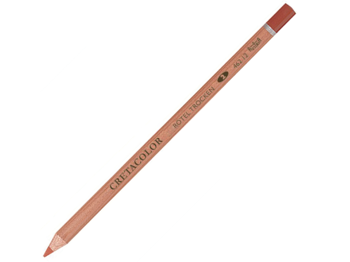 CRETACOLOR KREIDESTIFT RÖTEL TROCKEN 2 1