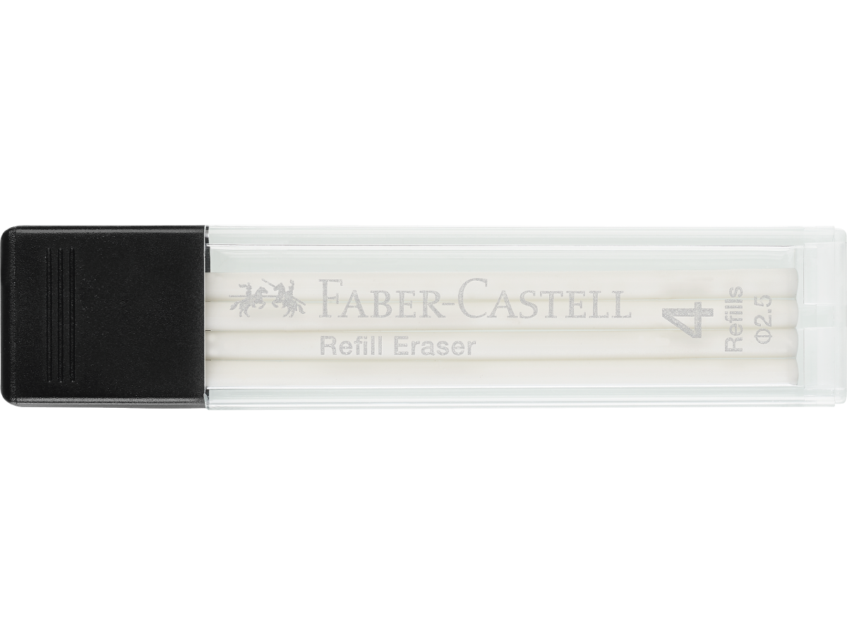 FABER-CASTELL PRECISION RADIERGUMMI STIFT NACHFÜLLPACKUNG 4X 1