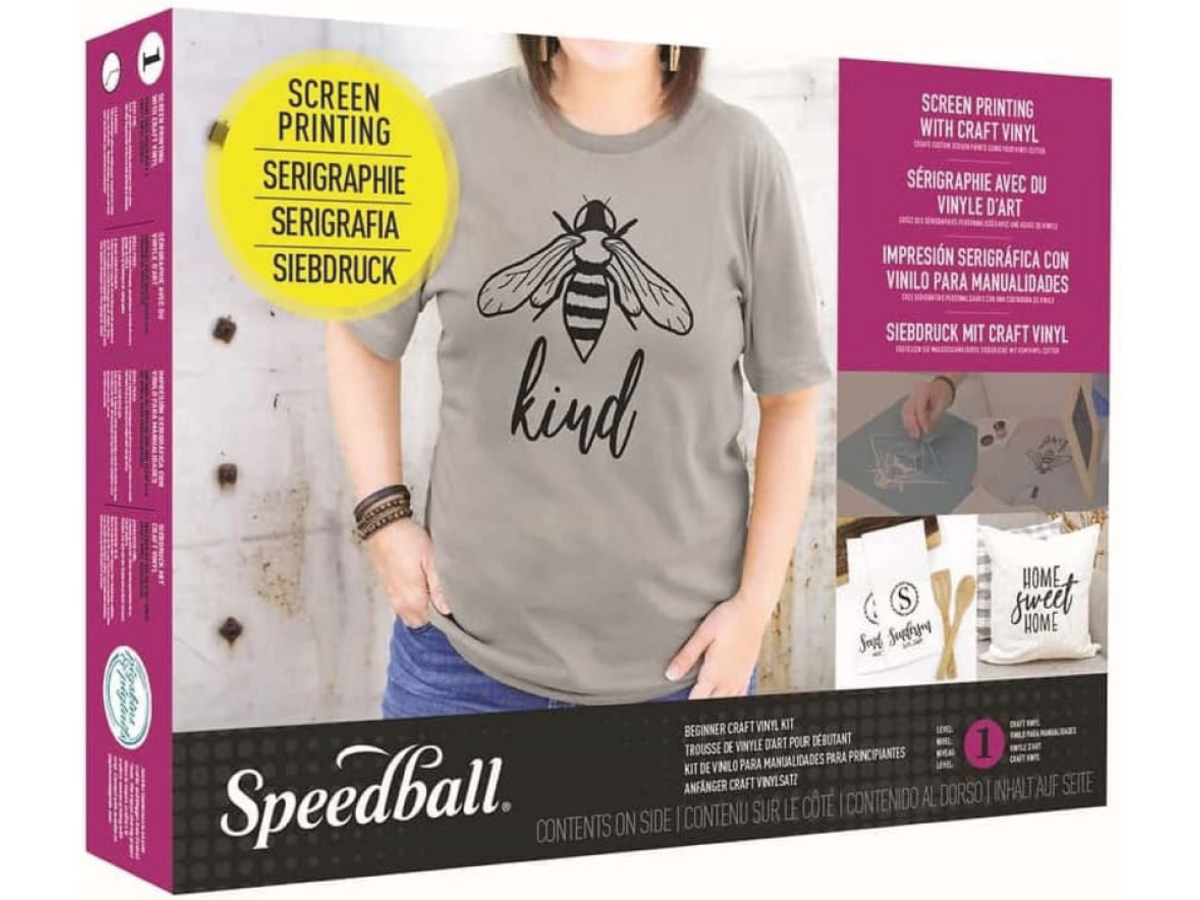 SPEEDBALL BEGINNER SCREEN PRINTING CRAFT VINYL KIT 1