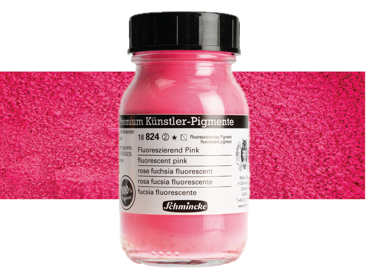 SCHMINCKE PIGMENT 824 FLUORESCENT PINK 100ML 1