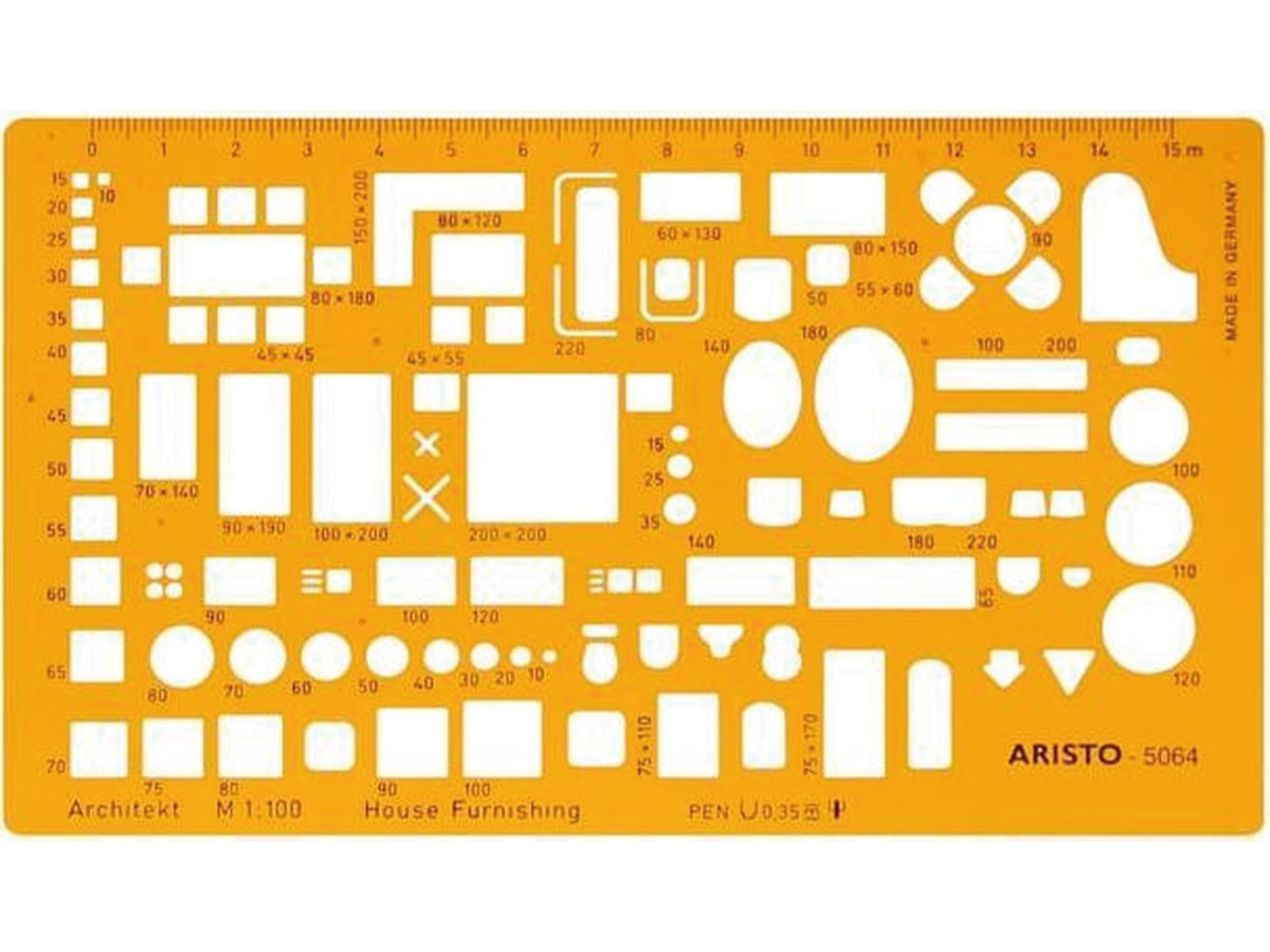 ARISTO 5064 MÖBELSCHABLONE 1:100 1
