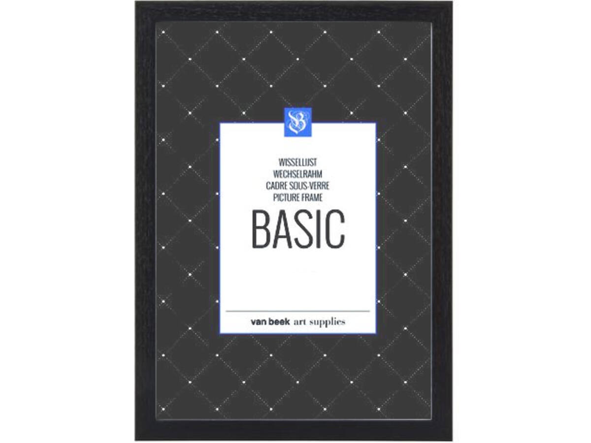 VAN BEEK WECHSELRAHMEN HOLZ BASIC SCHWARZ 30X30CM 1