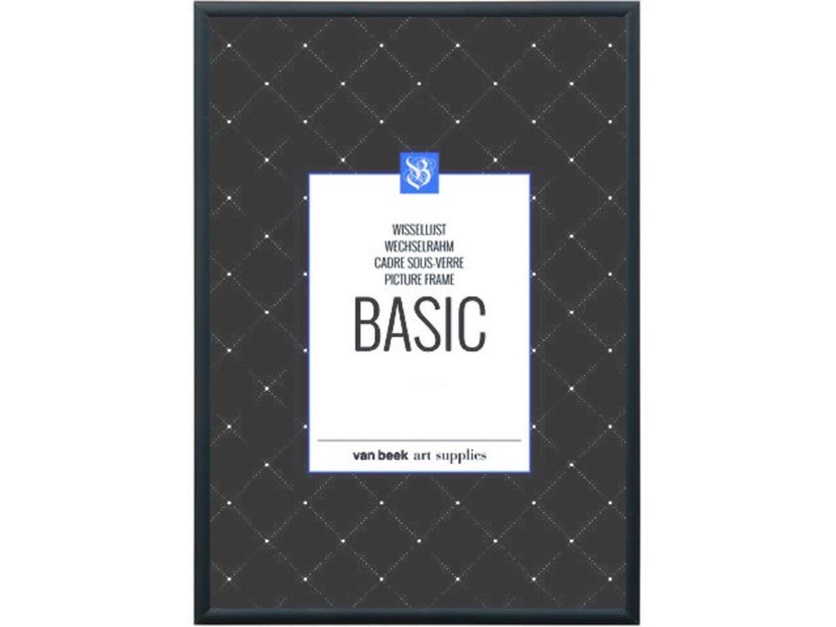 VAN BEEK BASIC ALUMINIUM WECHSELRAHMEN 29,7X42CM SCHWARZ 1