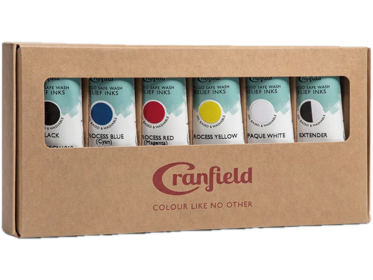 CRANFIELD CALIGO SAFE WASH RELIEF INK SET 6 X 75ML 1