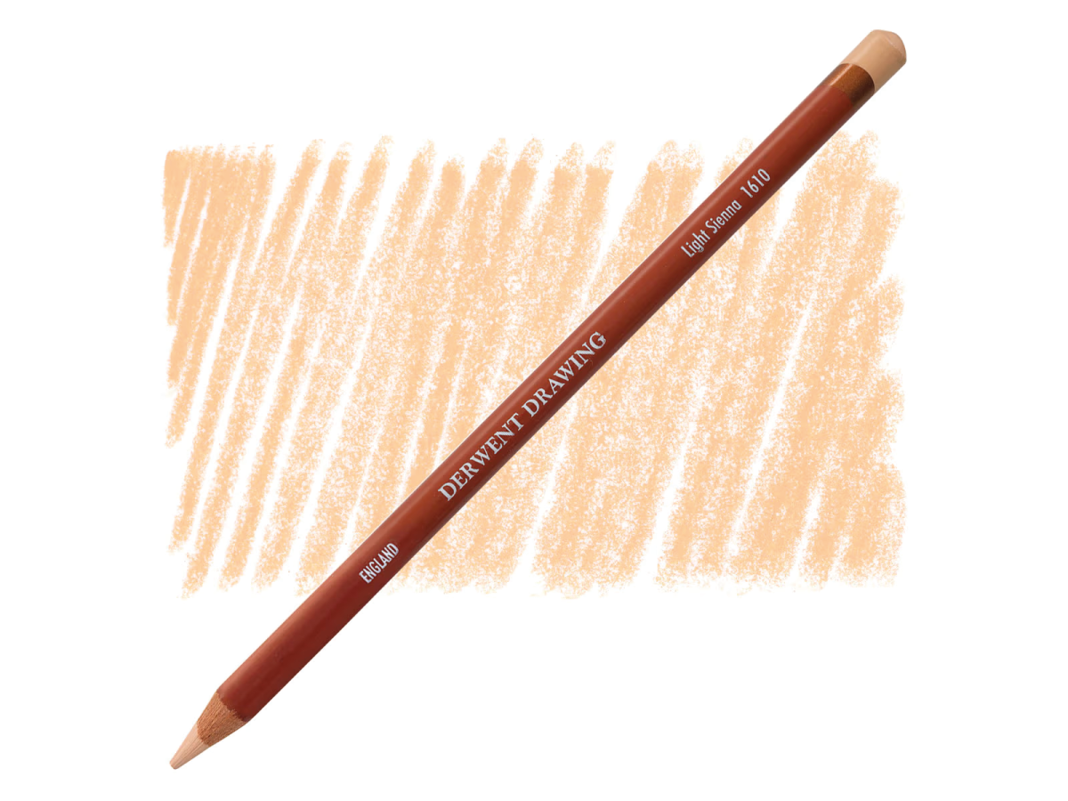 DERWENT DRAWING POTLOOD 1610 LIGHT SIENNA 1