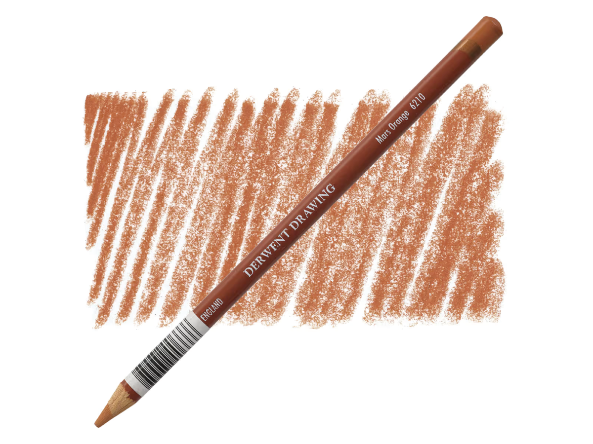 DERWENT DRAWING POTLOOD 6210 MARS ORANGE 1