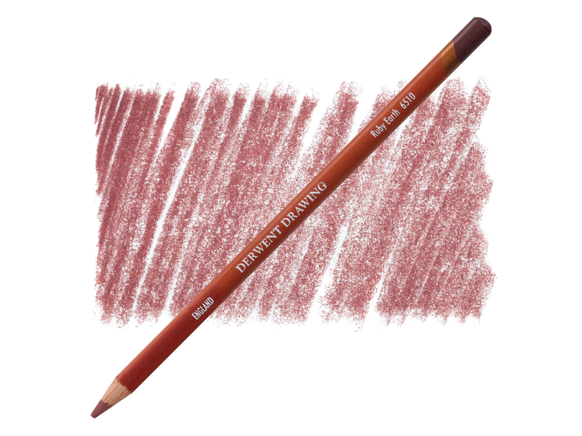 DERWENT DRAWING POTLOOD 6510 RUBY EARTH 1
