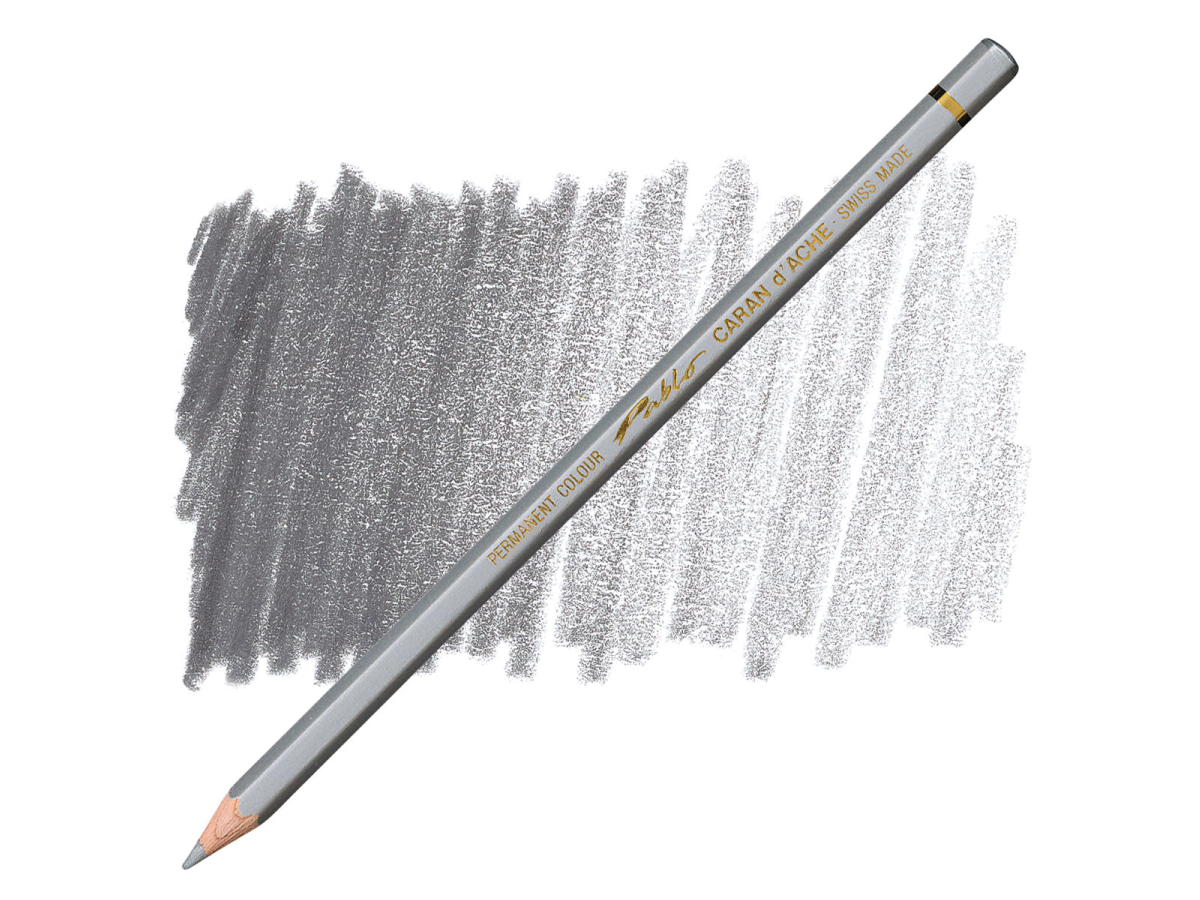 CARAN D'ACHE PABLO BUNTSTIFT 498 SILBER 1