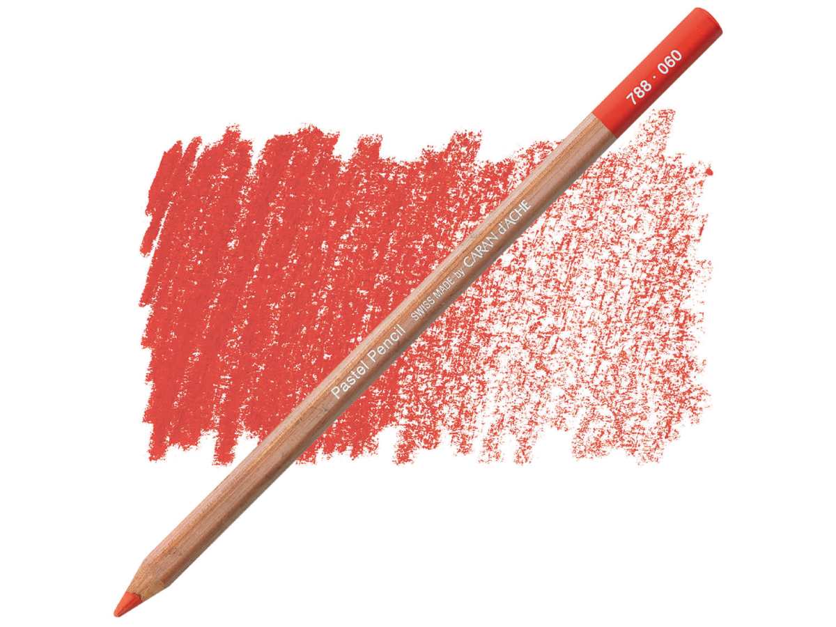 CARAN D'ACHE PASTEL PENCIL PASTELLSTIFT 060 ZINNOBERROT 1
