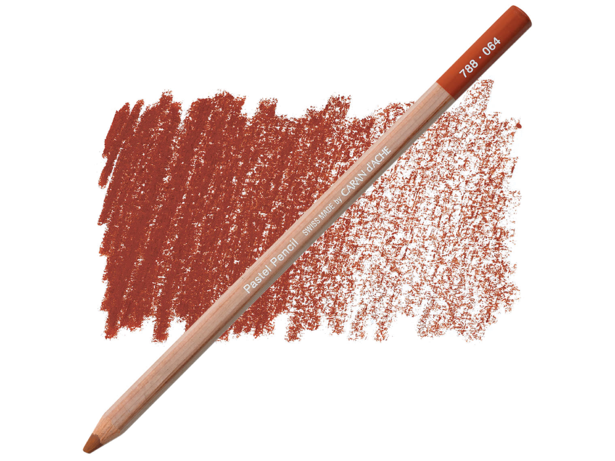 CARAN D'ACHE PASTEL PENCIL PASTELLSTIFT 064 MITTELROTBRAUN 1