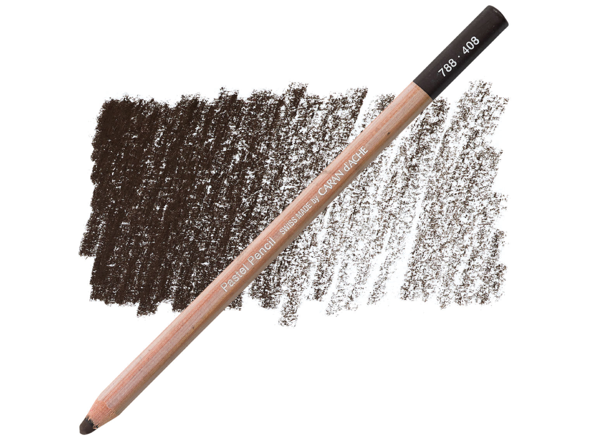 CARAN D'ACHE PASTEL PENCIL PASTELLSTIFT 408 DUNKEL SEPIA 1