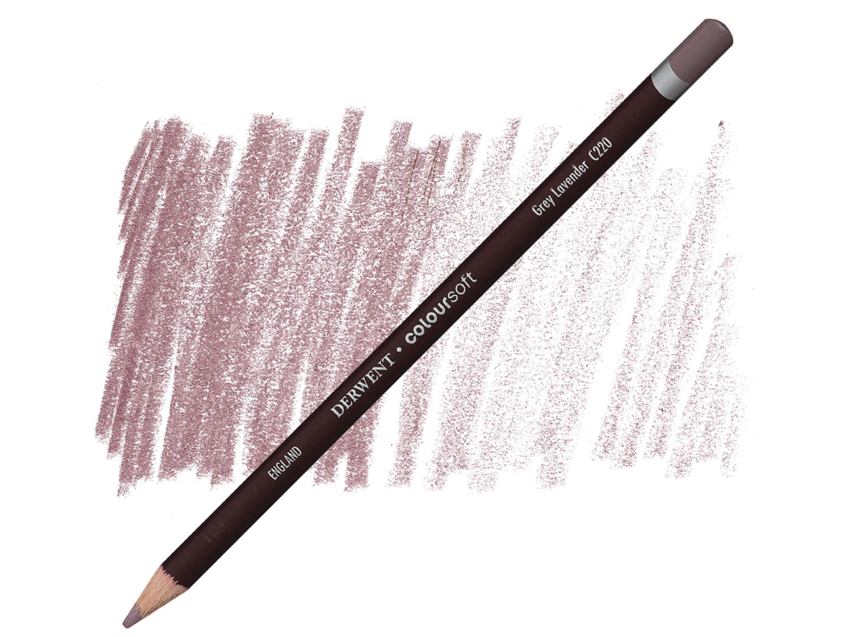 DERWENT COLOURSOFT BUNTSTIFT 220 GRAU LAVENDER 1