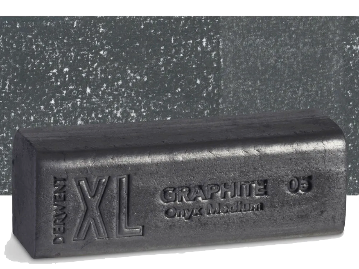 DERWENT XL GRAPHITE BLOCK 05 ONYX MEDIUM 1