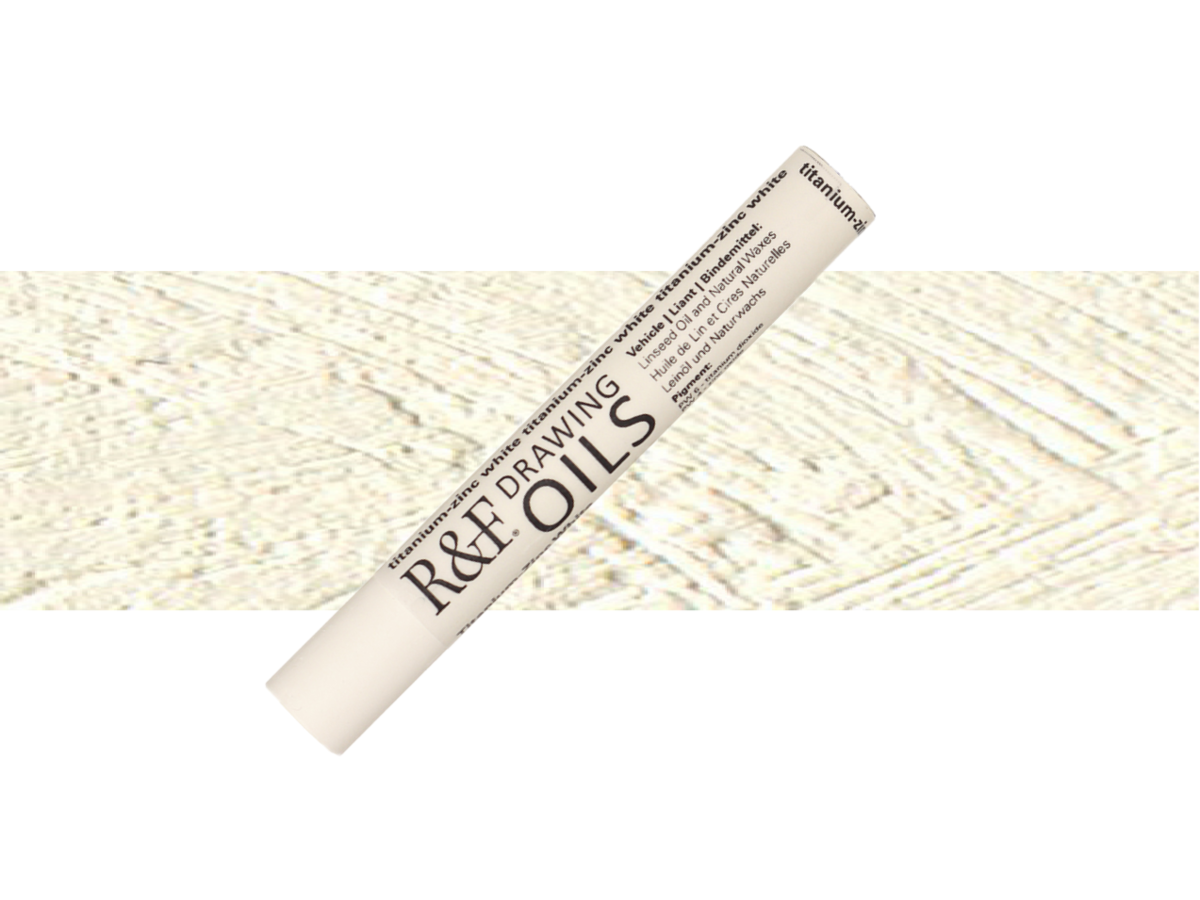 R&F DRAWING OIL STICK 12ML TITANIUM ZINC WHITE 110 1