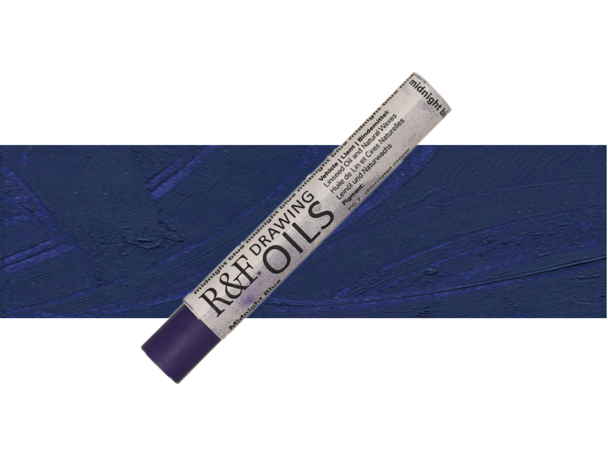 R&F DRAWING OIL STICK 12ML MIDNIGHT BLUE 121 1
