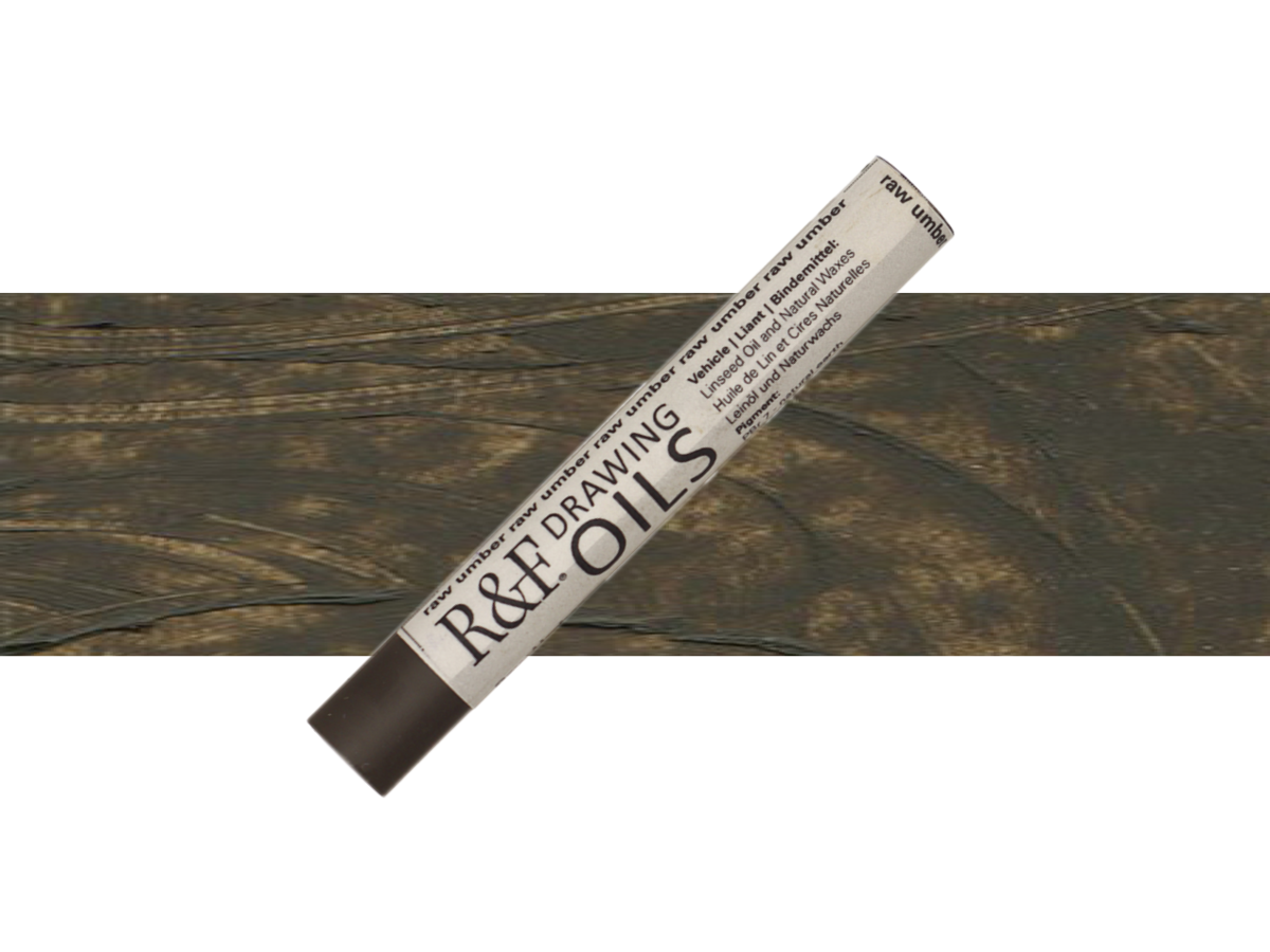 R&F DRAWING OIL STICK 12ML RAW UMBER 132 1