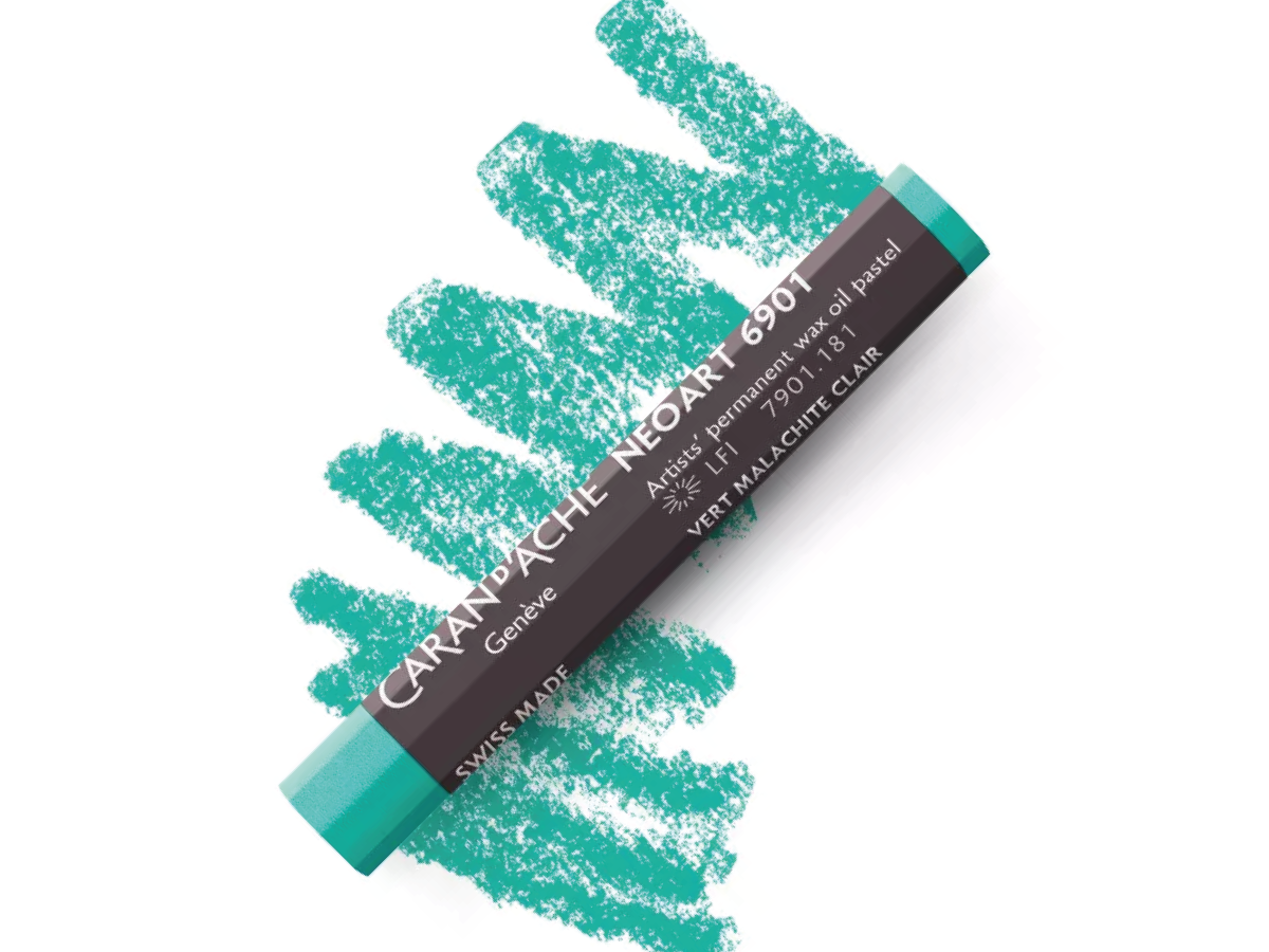 CARAN D'ACHE NEOART 6901 WAX-OIL LIGHT MALACHITE GREEN 1