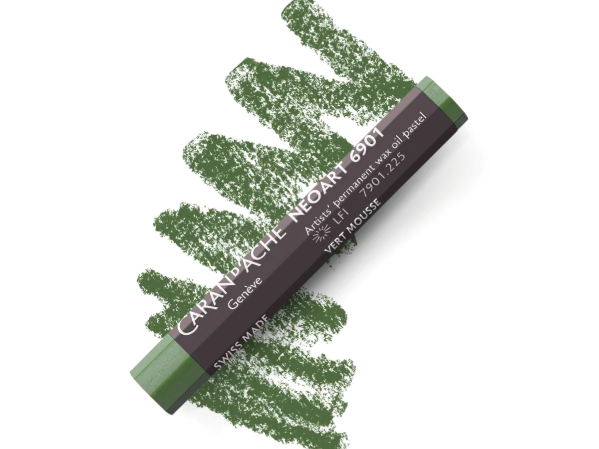 CARAN D'ACHE NEOART 6901 WAX-OIL MOSS GREEN 1