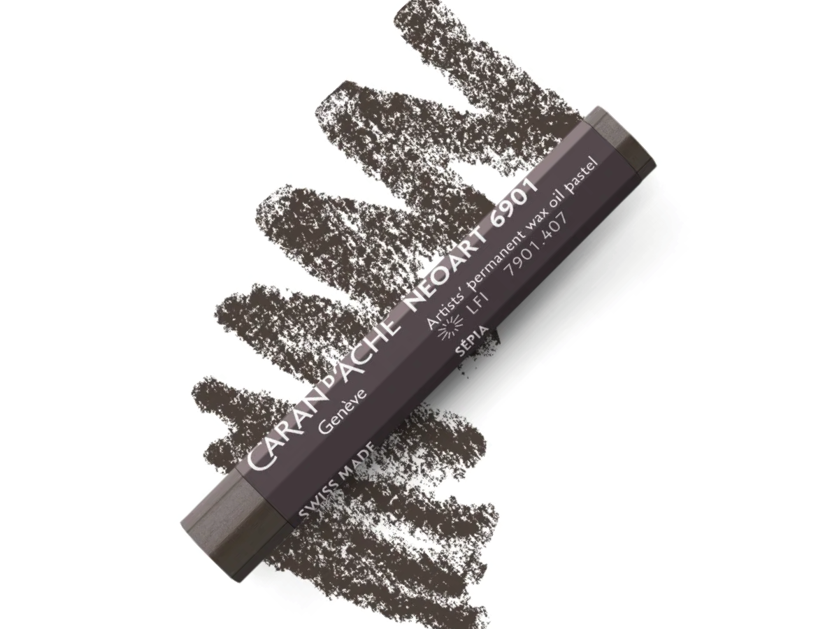 CARAN D'ACHE NEOART 6901 WAX-OIL SEPIA 1