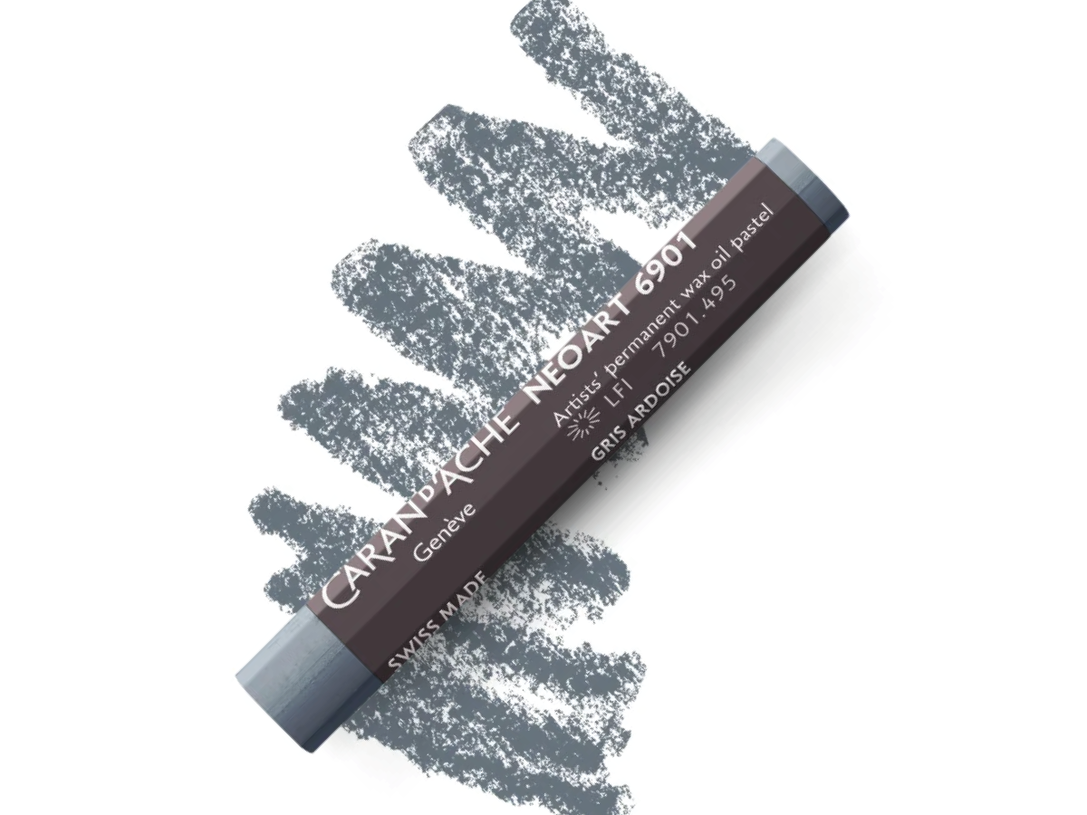 CARAN D'ACHE NEOART 6901 WAX-OIL SLATE GREY 1