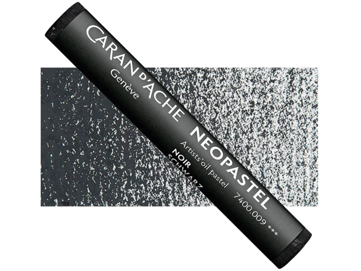 CARAN D'ACHE NEOPASTEL 009 SCHWARZ 1