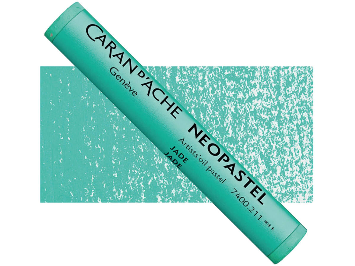 CARAN D'ACHE NEOPASTEL 211 JADE GRÜN 1