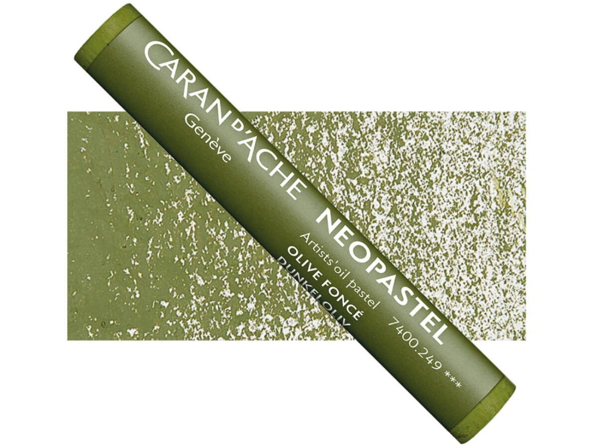 CARAN D'ACHE NEOPASTEL 249 FONCE-OLIVE 1