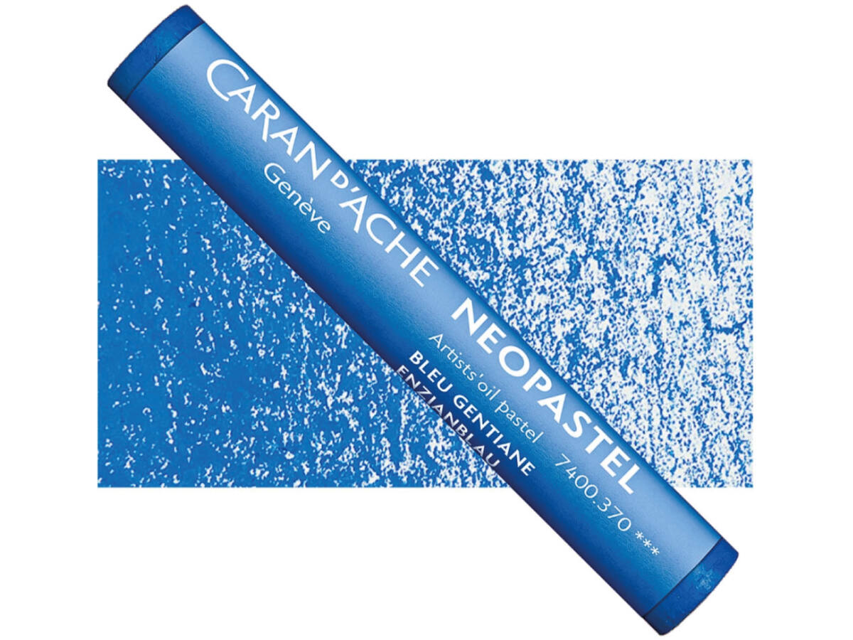 CARAN D'ACHE NEOPASTEL 370 GENTIAN BLAU 1
