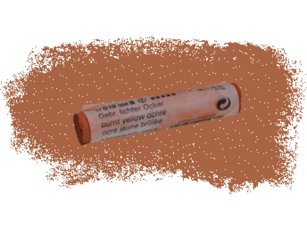 SCHMINCKE WEICHE KÜNSTLER PASTELLFARBE GEBR. LICHTER OCKER 019B 1