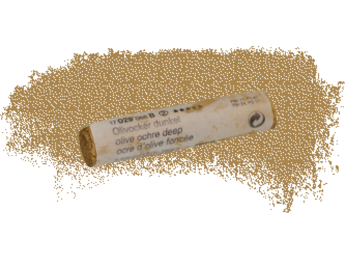 SCHMINCKE WEICHE KÜNSTLER PASTELLFARBE OLIVOCKER DUNKEL 029B 1