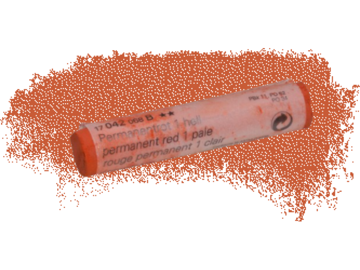 SCHMINCKE WEICHE KÜNSTLER PASTELLFARBE PERMANENTROT 1 HELL 042B 1
