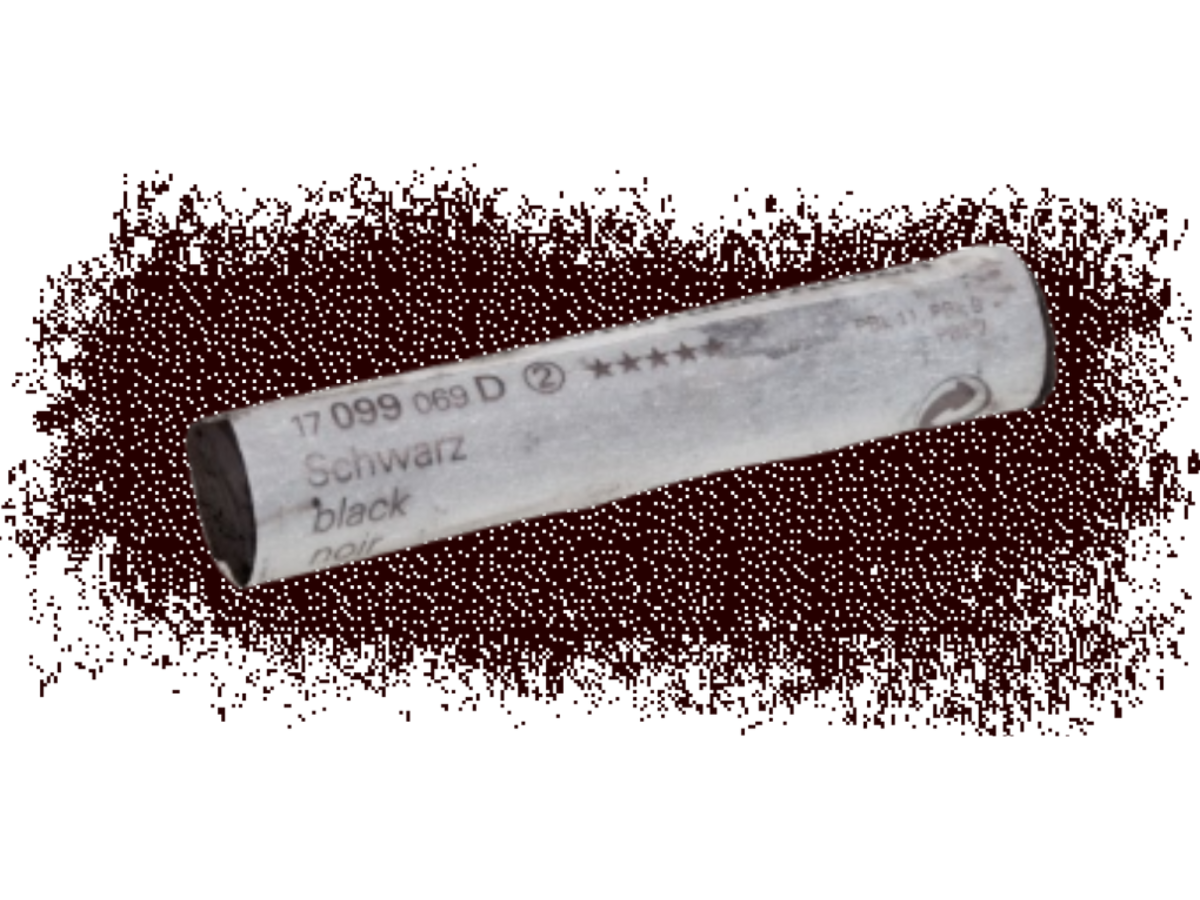 SCHMINCKE WEICHE KÜNSTLER PASTELLFARBE SCHWARZ 099D 1