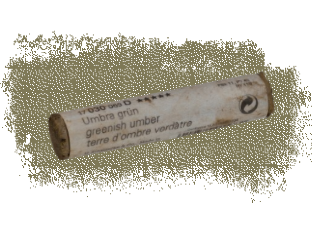 SCHMINCKE WEICHE KÜNSTLER PASTELLFARBE UMBRA GRÜN 030D 1