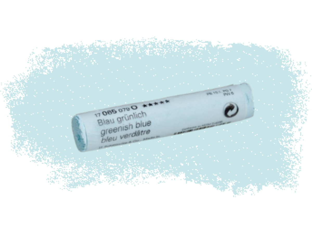 SCHMINCKE WEICHE KÜNSTLER PASTELLFARBE BLAU GRÜNLICH 065O 1