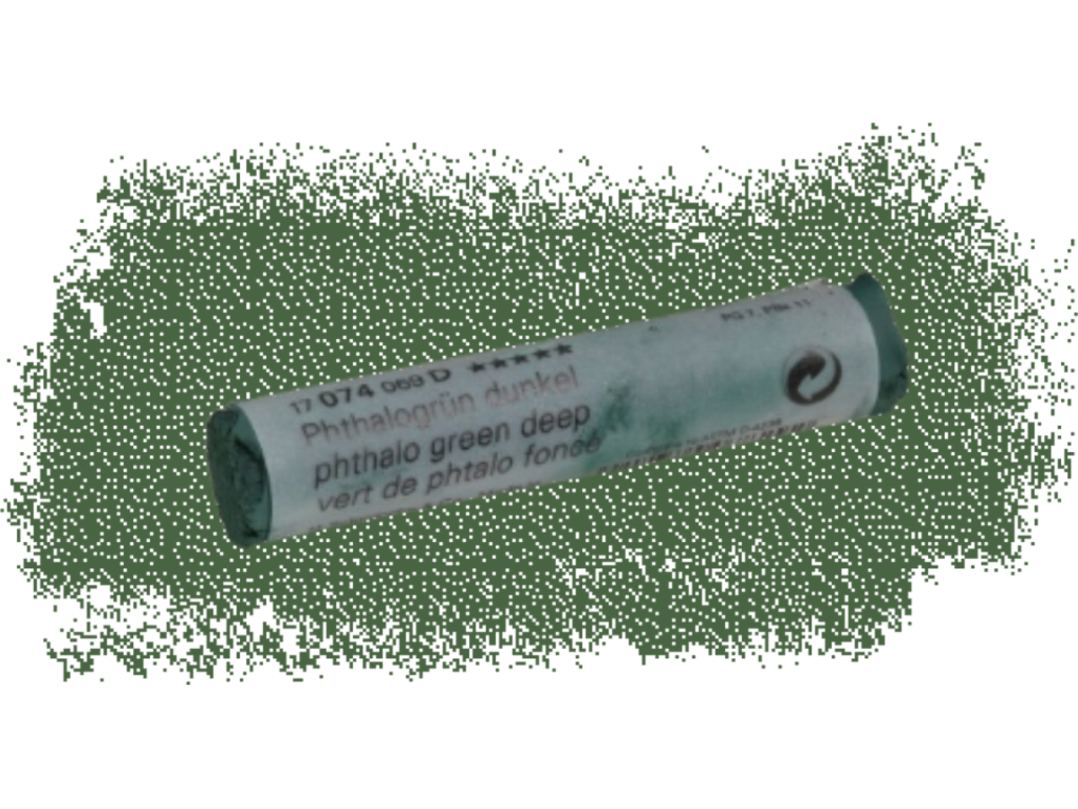 SCHMINCKE WEICHE KÜNSTLER PASTELLFARBE PHTHALOGRÜN DUNKEL 074D 1