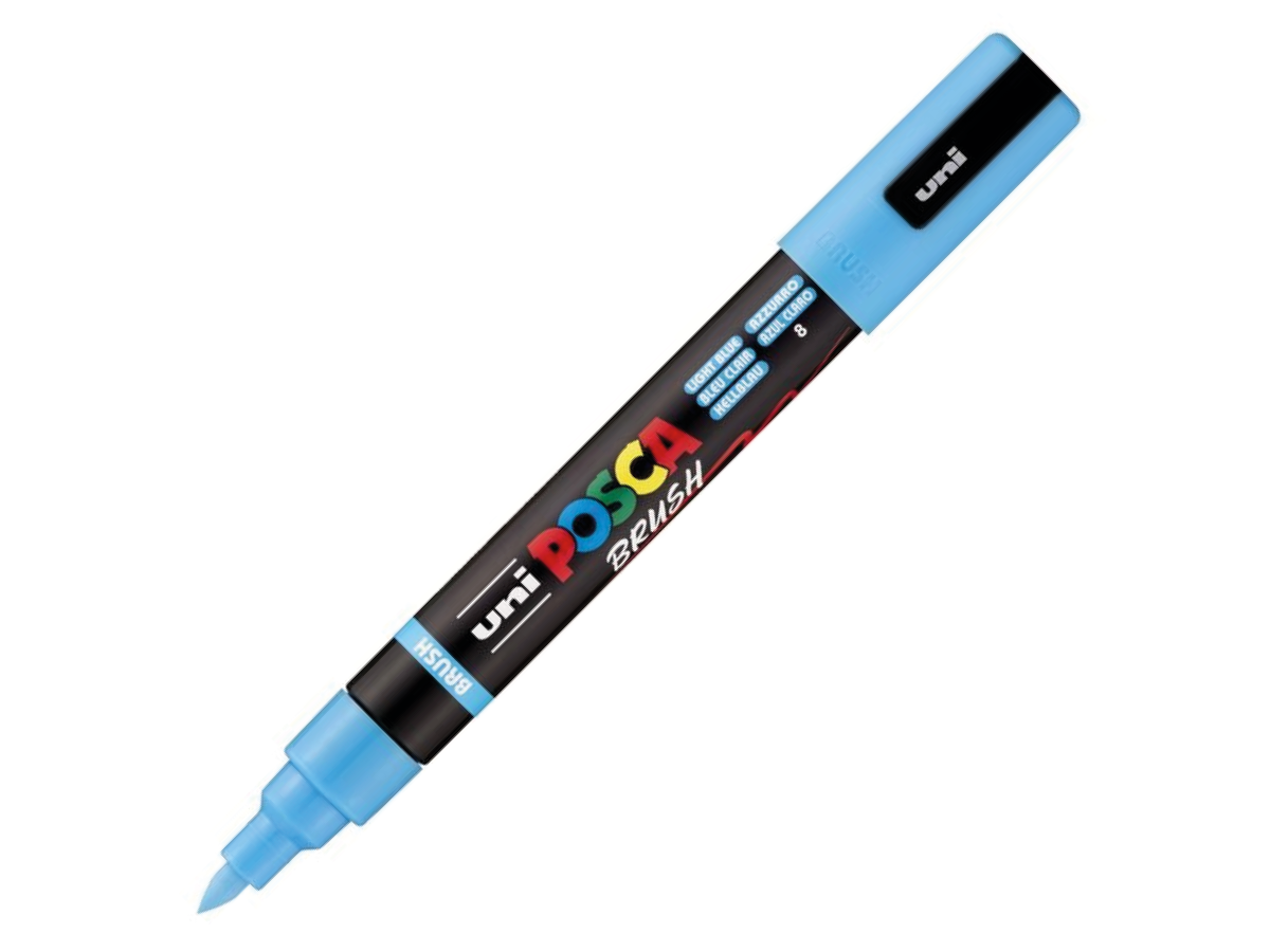 UNI POSCA MARKER PC5BR HELL BLAU 1