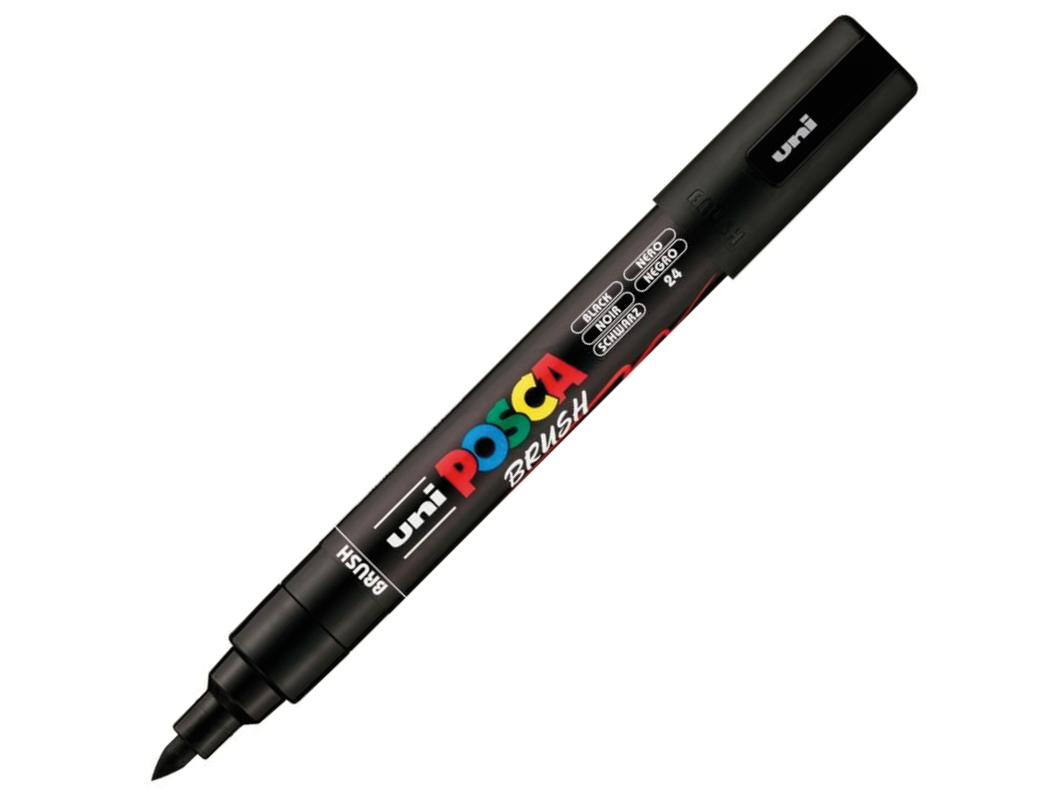 UNI POSCA MARKER PC5BR SCHWARZ 1